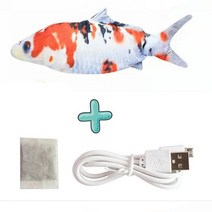 고양이 USB 충전기 장난감 고기 대화형 전기 플로피 현실적인 반려동물 씹는 린 애완동 용품 고양이강아지, JUMP Cable And Mint 7