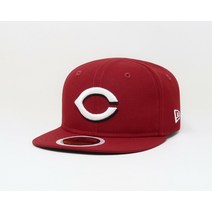 New Era 뉴에라 59피프티 키즈 모자 MLB 팀 신시내티 레즈 홈 온 필드 피티드 캡