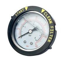 DOOLLENCE 0~60Psi Glycerin Presure Gauge Stainless Steel 1/4