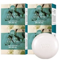 해피바스 퓨어 코튼플라워 퍼퓸 비누 목화향, 60g, 8개