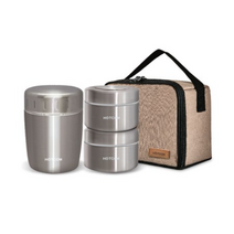 핫콤 프리미엄 올스텐 보온도시락 420ml + 스텐찬통 290ml x 2p 세트, 혼합색상, 5세트