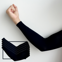 HR 해피워크 무봉제 국산 쿨토시 작업&스포츠 야외 남녀공용 5켤레, 검정, 5개