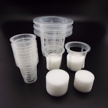 수경 화분 재배 스펀지 스타터 원예 부자재 키트 매쉬 포트 20x Soiless 심기 보육 그물 냄비 메쉬 수경 재, 09 NO40 Cup and Sponge