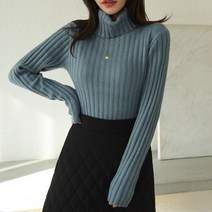 빈스 골지 터틀넥 니트