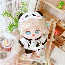 무속성솜인형 20cm 만들기 아이돌인형 DIY 제작, 스켈레톤 20cm로 업그레이드, 미카 롱헤어 케신 + 판다 4종 세트