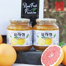 [견과공장] 겨울향기 유자청 1kg 2kg 유자청세트 수제청 과일청, 6병