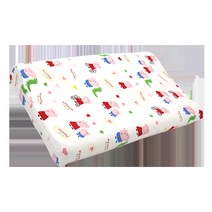 Starry 순면낮은 라텍스 베개 라텍스메모리폼커버, 곡선 50*30*3CM, 돼지 친구