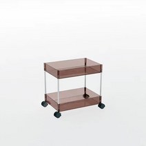 북카트 북트롤리 이동식책장 화장품 장난감 스낵 북 랙 보조 트롤리 정리 보관함 바닥 다층 애완 동물 소, 02 Coffee 2 LAYERS