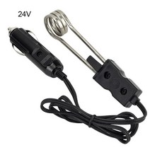 휴대용 전기 자동차 침수 온수기 12V/24V 여행 캠핑 피크닉 미니 보일러 뜨거운 물 커피, 24V