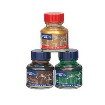 바보사랑 윈저앤뉴튼 캘리그라피 잉크(WI11110 ).윈저앤 뉴튼, 상세설명 참조, 744YellowOchre