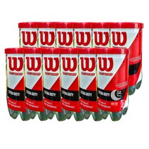 윌슨 테니스공 챔피온십 EXTRA DUTY 2볼 x 12캔, 190g, 1, 연두