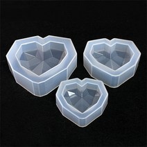 레진아트/실리콘몰드/커팅하트/각진하트몰드, _9525_소