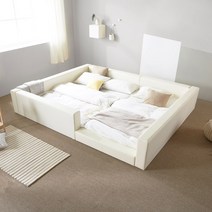 파로마 블론디 안전가드형 SS+SS 패밀리침대 독립매트리스포함, 화이트