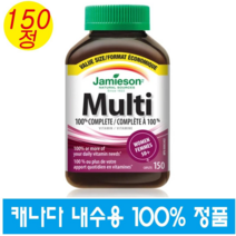 (캐나다 직구) 자미에슨 멀티비타민 여성 50대이상 150정 Jamieson 100% Complete Multi Vitamin WOMEN 50+, 1개