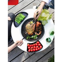 미니화로세트 생선구이석쇠 양꼬치화로 미니석쇠 숯통 드럼통화로 고기 생선 석쇠 숯불테이블, C