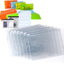 PVC슬라이드지퍼백/투명-24x15(10장)/주문제작, 단품