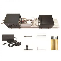 농기계미니 비즈 기계 소형 다기능 선반 DIY 목공 부처님 진주 연삭 및 연마 DC 12-24V EU 미국 플러그, 02 US plug