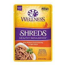 웰니스 캣 헬시 인덜전스 슈레드 가다랑어+새우 85g, 단품