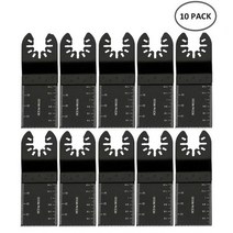 34mm 유니버설 톱 블레이드 세트 진동 멀티 도구 스트레이트 스케일 Multitools Fein Multimaster Power 용 목재 절단, 10pcs Saw Blades