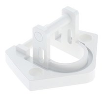 교체 부품 바텀 풋 바텀 브래킷 어셈블리 RV RV용 어닝, 71mm, 알루미늄 합금, 하얀색