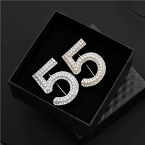 콩이네리본 No5브로치 진주브로치 큐빅브로치 패션브로치