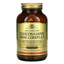 Solgar 솔가 글루코사민 엠에스엠 콤플렉스 120 Tablets 비타민C Glucosamine MSM Complex Vitamin C