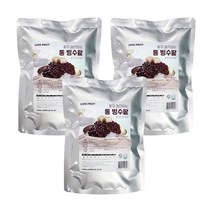 (런칭특가) Cafe fruit 팥이 살아있는 통 빙수팥 100% 국내산 팥, 1kg, 3개