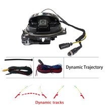 차량용후방카메라 폭스 바겐 배지 스마트 플립 로고 후면보기 카메라 VW 골프 Passat CC B6 EOS T-roc Mago, 04 Dynamic Trajectory_03 B8