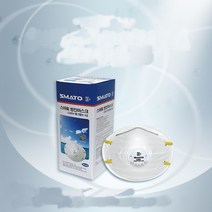스마토 8390972 안면부 여과식 C200V 2급배기 방진마스크, 60개