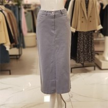 비지트인뉴욕 NC11 뒤허리밴딩면롱스커트 VY4DS50