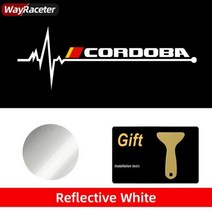 좌석용 반사 비닐 자동차 창 스티커 이비자 큐프라 아로나 Ateca 코르도바 엑세오 레온 미이 타라코 톨레도 아로사 알티아 알함브라, Cordoba+1 Piece