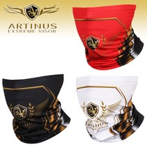 아티누스 쿨마스크 AA-987 승화전사 쿨마스크 블랙 레드 화이트 낚시 햇빛가리개, AA-987 블랙