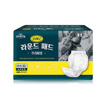 수려니 라운드형 패드 프리미엄 성인용기저귀 30매, 30매x4팩