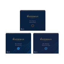 워터맨 카트리지 8ct 고급펜 만년필 잉크 고급필기구, Serenity Blue