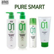 아모스 퓨어스마트 샴푸 유분/수분/스마트팩 /노세범 쿨러 선택구매, 03.퓨어 스마트 MOISR (수분)