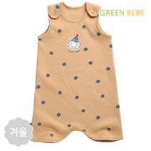 그린베베 겨울 영유아용 꼬깔 보온수면조끼