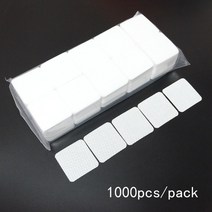 1000pcs 보푸라기 없는 네일 물티슈 매니큐어 리무버 패드 흡수성 부드러운 속눈썹 확장 접착제 청소 물티슈 제거 매니큐어 도구, 1000pcs wd