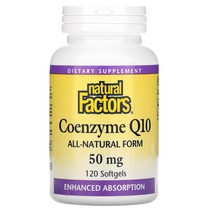 Natural Factors Coenzyme Q10 50 mg 120 Softgels