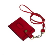 베지터블 소가죽 목걸이 카드지갑 진짜 가죽 카드목걸이지갑 릴홀더 사원증 케이스 교통카드지갑 늘어나는 가죽목걸이 고급 사원증
