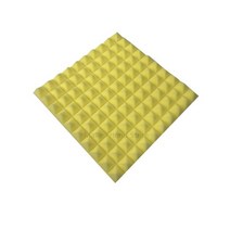 흡음판 50x50x5cm 스튜디오 어쿠스틱 폼 방음 소음 흡수 처리 패널 사운드 웨지 보호 스폰지 6 개, [06] yellow