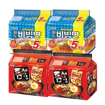 틈새라면 2번들(10입) + 팔도비빔면 2번들(10입) 가정용 시원한 세트 편의점 해장
