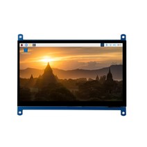 게이밍휴대용와이드커브드 컴퓨터모니터 Waveshare-정전식 터치 스크린 7 인치 HDMI LCD (C) IPS 라즈베리, 한개옵션0