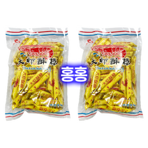 홍홍 중국식품 중국 새우사탕(노랑) 따샤수탕 대새우 중국사탕 중국젤리 카라멜, 400g, 2개