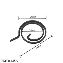 토션스프링 비틀림 스프링 28mm 플랫 와이어 도어 잠금 핸들 코일 문, 02 FMTB-MSA_03 10PCS