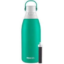 Brita 브리타 스테인리스 스틸 정수 필터 병 jade 946ml, 32 oz