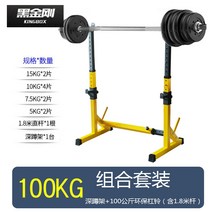 바벨 거치대 정리대 이동식 보관대 헬스용 바벨 정리대, 스쿼트 랙 + 100 남성  바벨