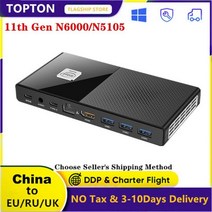 미니 PC 소형 mini 컴퓨터 M6 11 세대 펜티엄 N6000 셀러론 N5105 포켓 DDR4 2933MHz NVMe 휴대용 2500M LAN HDMI2.0 4K @ 60Hz, CN, Celeron N5105 + AU, 8GB DDR4 128GB NVMe