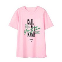 New Kpop GOT7 Call My Name 앨범 셔츠 힙합 스트리트웨어 루즈 의류 티셔츠 반팔, XXL, 분홍색