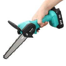 [해외]6 전기 톱 무선 미니 전기 톱 목공 정원 부시 나뭇 가지 가지 치기 가위 나무 절단 추가 배터리 체인 자유롭게