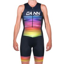 MEW 철인3종용품 철인3종경기복 철인3종슈트 철인3종경기복상의 CANNIBAL 남자 철인 3 종 경기 사이클링 스킨 슈트 민소매 Cann 여성용 전문 철 3 벌 점프 수트 자전거 타기 통기성 탄성 속건 전체 라이크라 팀 유니폼, M, 2